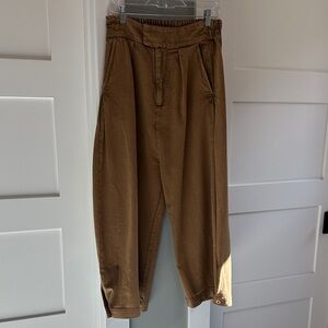 Free People Brown Wide Leg Pants